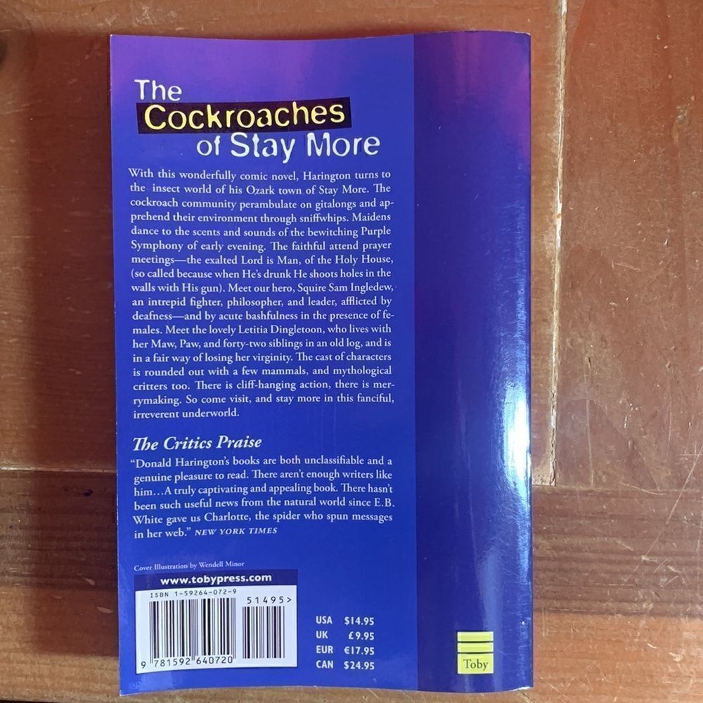 Book The Cockroaches of Stay More Paperback Harington - Picture 2 of 9